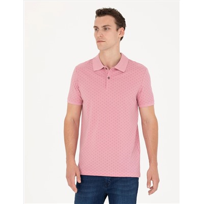 Pembe Slim Fit Polo Yaka Tişört