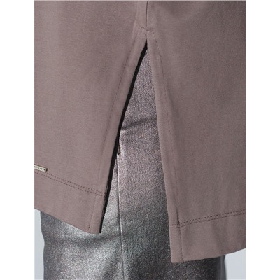 Футболка оверсайз с принтом стразами из премиального хлопка