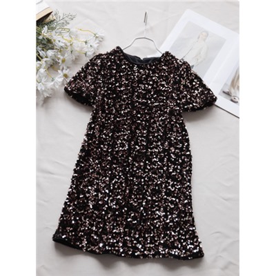 Праздничное платье в пайетках для девочек