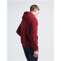 Hooded Sweatshirt, Men, Dark Red
