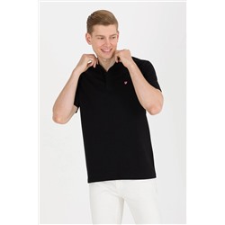 Erkek Siyah Hakim Yaka Tişört