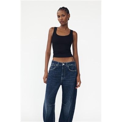 RELAXED BALLOON MID-WAIST TRF JEANS
