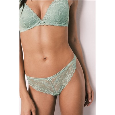 Braga clásica encaje verde