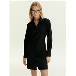 Платье-рубашка приталенного силуэта из костюмной шерсти, PL1629/urgel