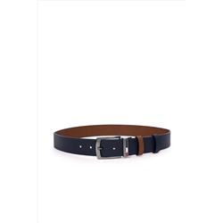 Erkek Çift Taraflı Lacivert Kemer