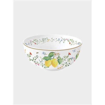 Салатник, 15 см, 0,6 л, Цветы и лимоны