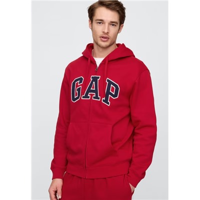 Adult Relaxed Gap Logo Zip Hoodie
