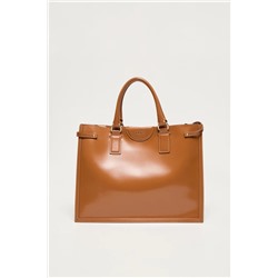 GUESS Bolso de piel Issa - Camel
