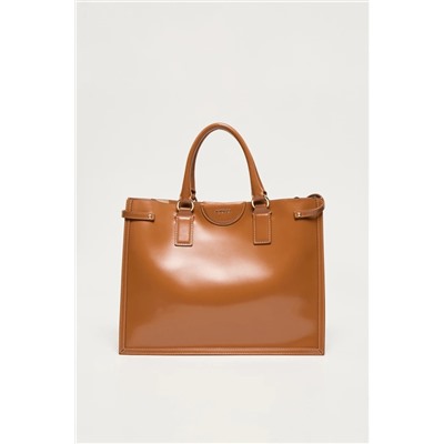 GUESS Bolso de piel Issa - Camel