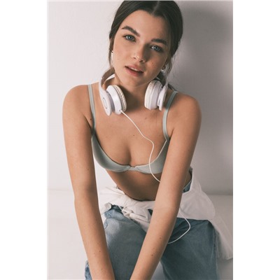 Sujetador push up algodón verde