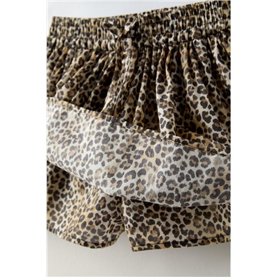 ANIMAL PRINT BERMUDA SKORT