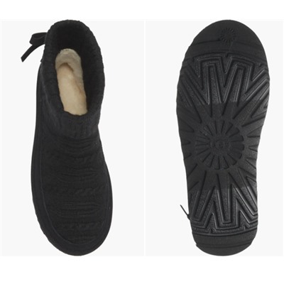 Classic Mini Cable Knit Bootie (Women) UGG®