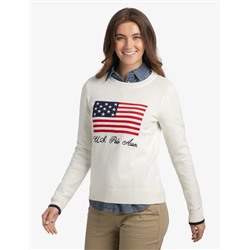 FLAG CREW NECK SWEATER