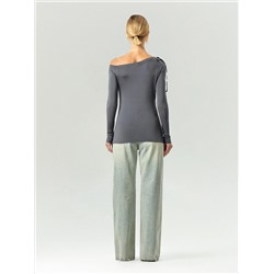 Лонгслив с ассиметрией, B3137/mimba