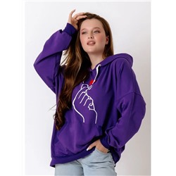 Толстовка худи с модным корейским жестом Я тебя люблю  Арт. 1025