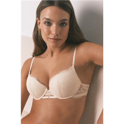 Sujetador push up GORGEOUS encaje nude