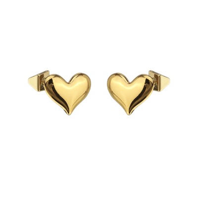 Серьги Сердцеедка (покрытие золото), Есть комплект