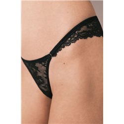 Braga brasileña encaje negra