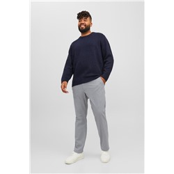 Pantalón recto Gris claro jaspeado