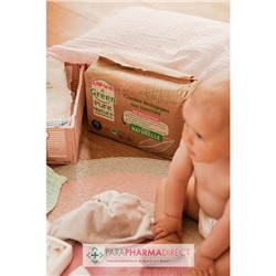 Love&Green Pure Nature - Couches Écologiques Non Blanchies - Taille 1 - 2 à 5kg - 32 couches