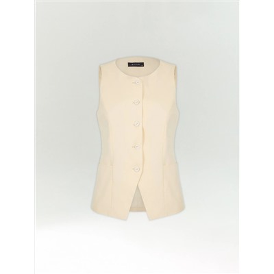 Однобортный жилет из 100% хлопка, GL113/reine
