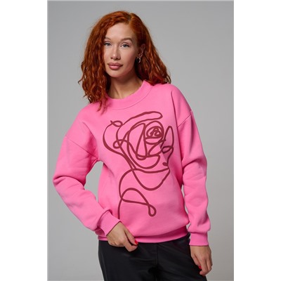 8577 женский свитшот оверсайз