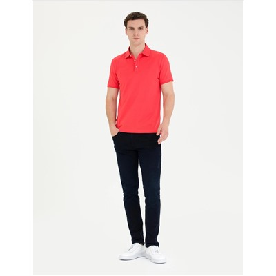 Nar Çiçeği Slim Fit Merserize Tişört