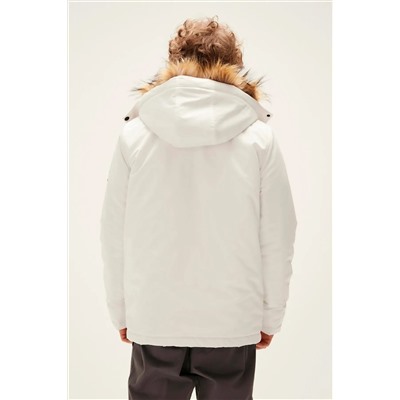 Bad Bear Rock Rabbit Off-white Beyaz Erkek Kapüşonlu Mont