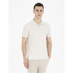 Bej Slim Fit Tişört