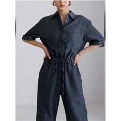 Льняной комбинезон