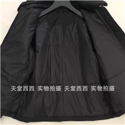 Теплая куртка со съёмным меховым воротником унисекс в стиле Uniql*o