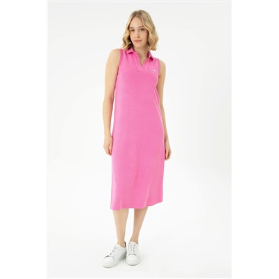 Kadın Pembe Örme Elbise