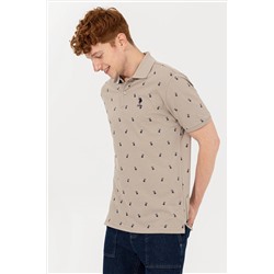 Erkek Haki Polo Yaka Tişört