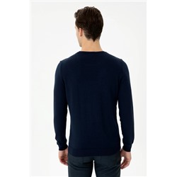 Erkek Lacivert Basic Kazak