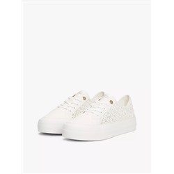 Embroidered TH Monogram Mesh Sneaker  Women