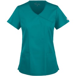 UA Butter-Soft STRETCH Scrubs V-Neck Mock Wrap Top