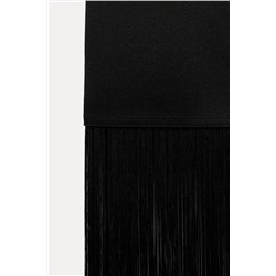 KNIT DRESS WITH FRINGING