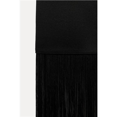 KNIT DRESS WITH FRINGING