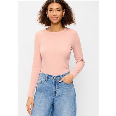 Snug Long-Sleeve Crew-Neck T-Shirt