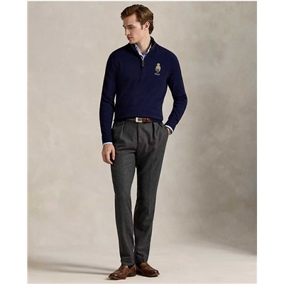 Вязаный мужской джемпер с вышивкой РАЛЬ*Ф Л