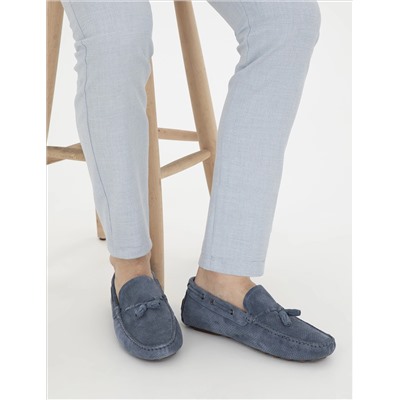 İndigo %100 Deri Loafer Ayakkabı