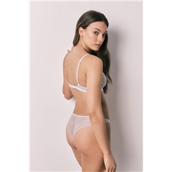 Braga brasileña encaje azul