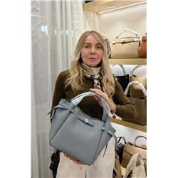 Сумка женская арт 16829  Натуральная кожа  В комплекте кожаный ремень Размер 23×22×12 Голубой