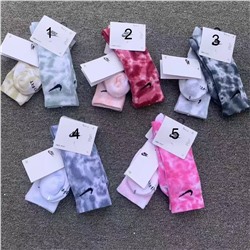 Носки с махрой в расцветке тай-дай  NIK*E