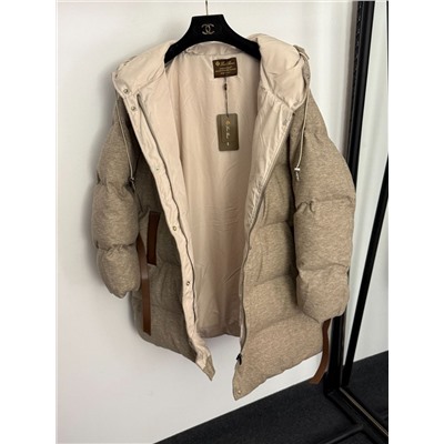 Утепленная хлопковая куртка средней длины с капюшоном   Lor*o Pian*a