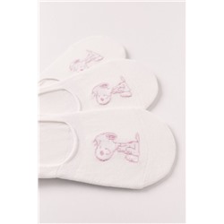 Pack 3 calcetines invisibles estampado Snoopy