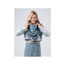 Платок Lanotti двухсторонний Синий амбре /№54