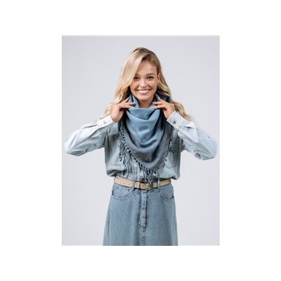 Платок Lanotti двухсторонний Синий амбре /№54