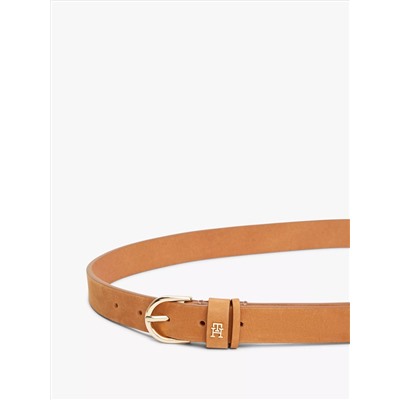 Essential Monogram Logo Leather Belt