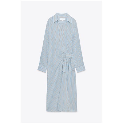 ZW COLLECTION STRIPED WRAP DRESS